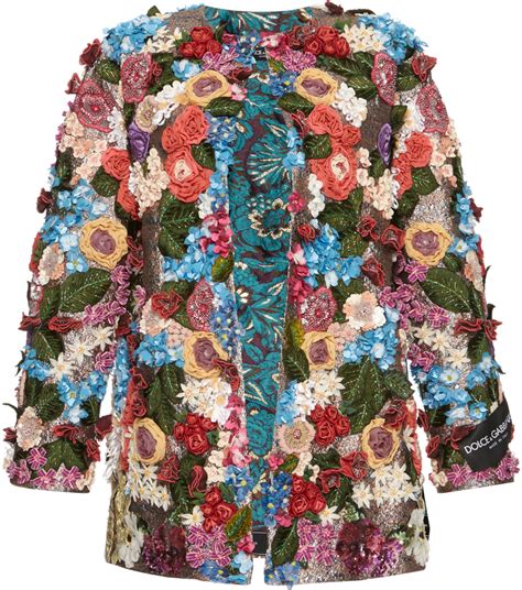 dolce gabbana 3d floral jacket|dolce and gabbana expensive jacket.